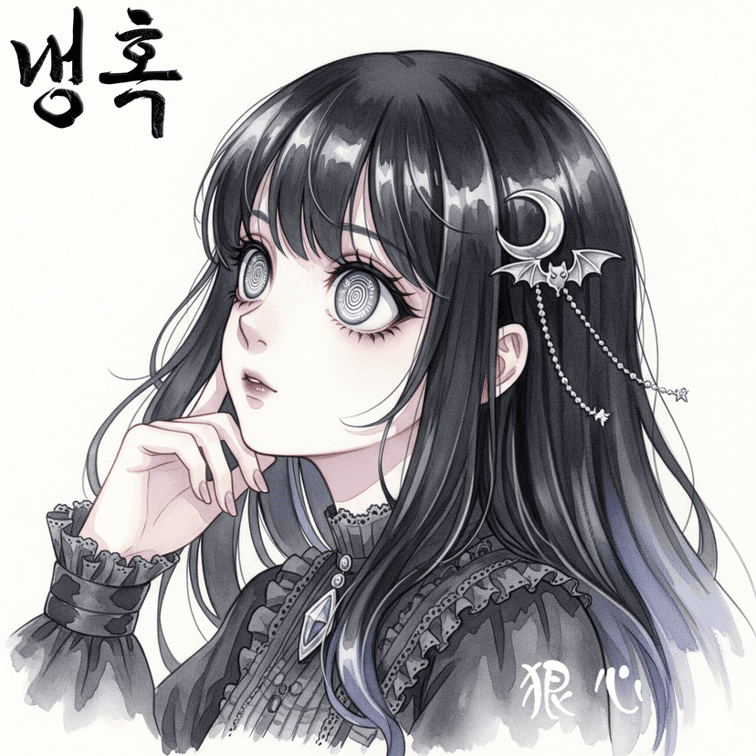 nenghog 냉혹 dark trap horrorcore analog horror VHS aesthetic SLIT EYES album art